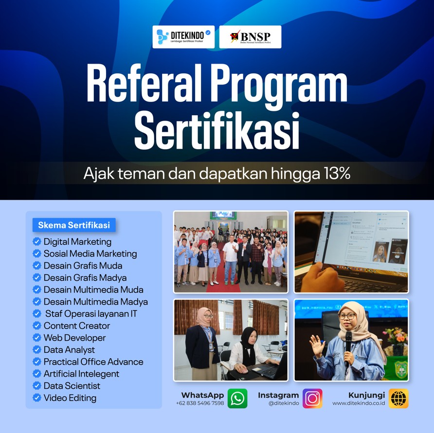 Biaya Sertifikasi Junior Web Developer BNSP Terbaru 2026
